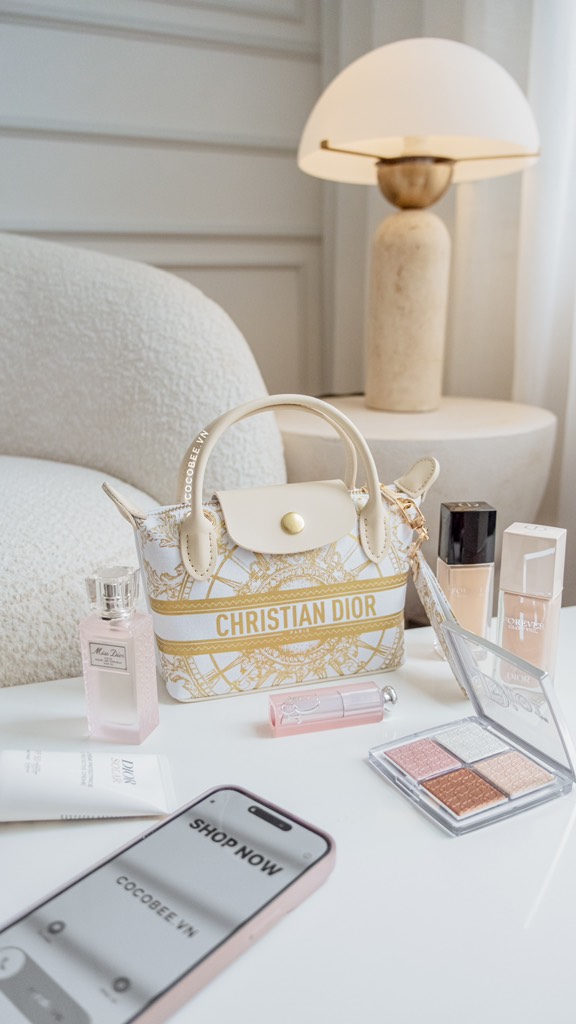 Túi Custom DIOR Kèm Hộp, Túi Hãng (Custom Túi Vải Chính hãng Holiday)