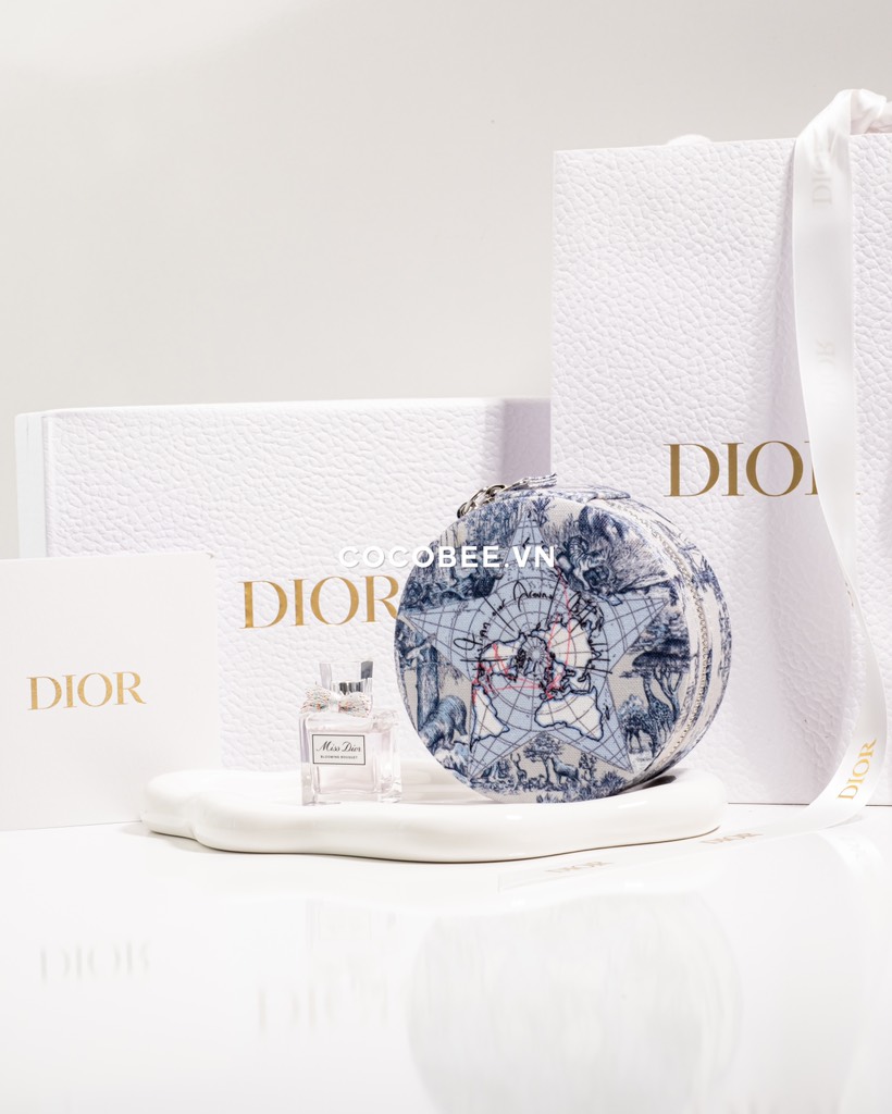 Set Quà Tặng - Gift Set DIOR Global Travel (Miss Dior 5ml + Túi Case đựng trang sức 10cm)
