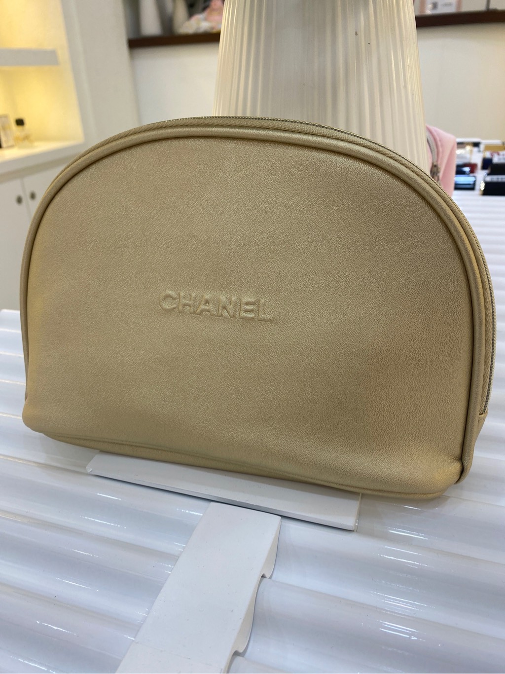 Chanel Makeup Cosmetic Neoprene Black Bag Beauty VIP  Depop