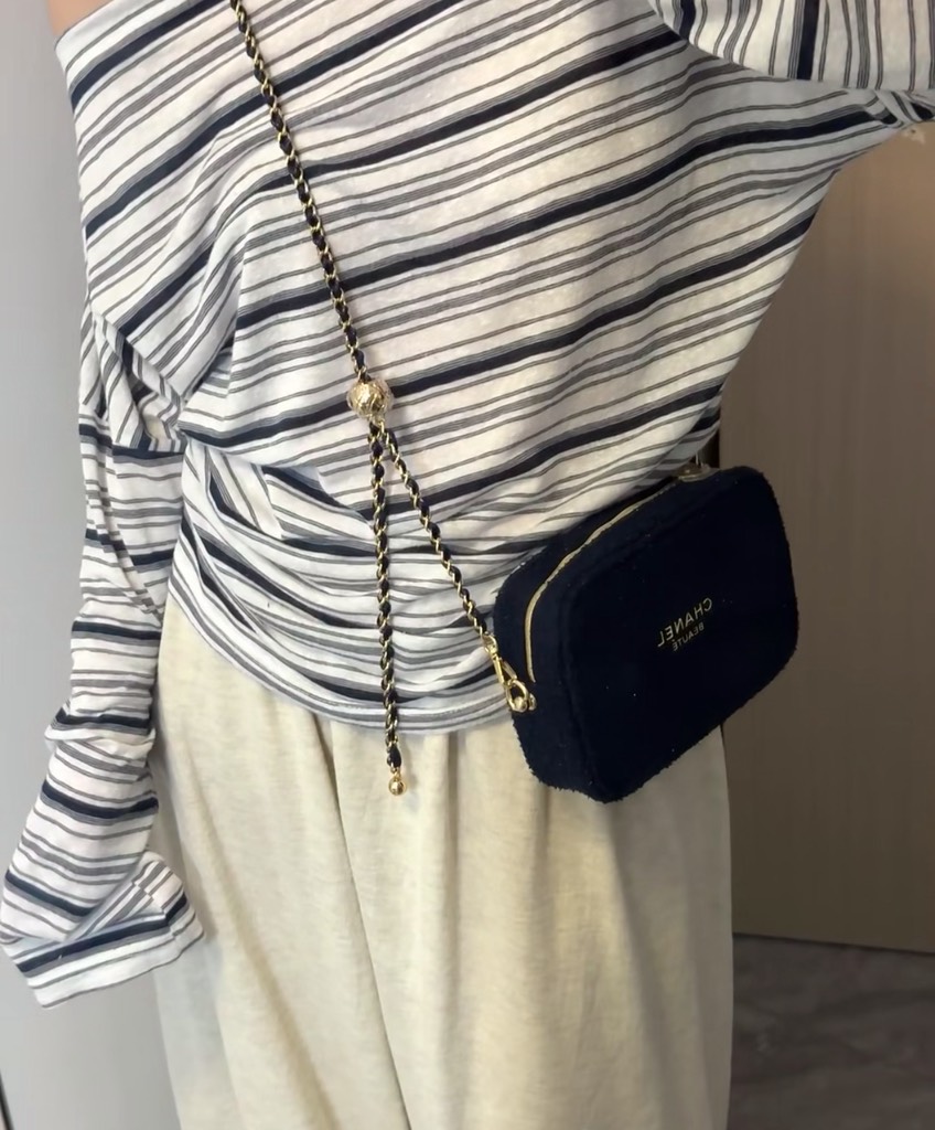 Túi Gift CHANEL Tweed Bản Giới Hạn  (Custom dây đeo & dây charm)