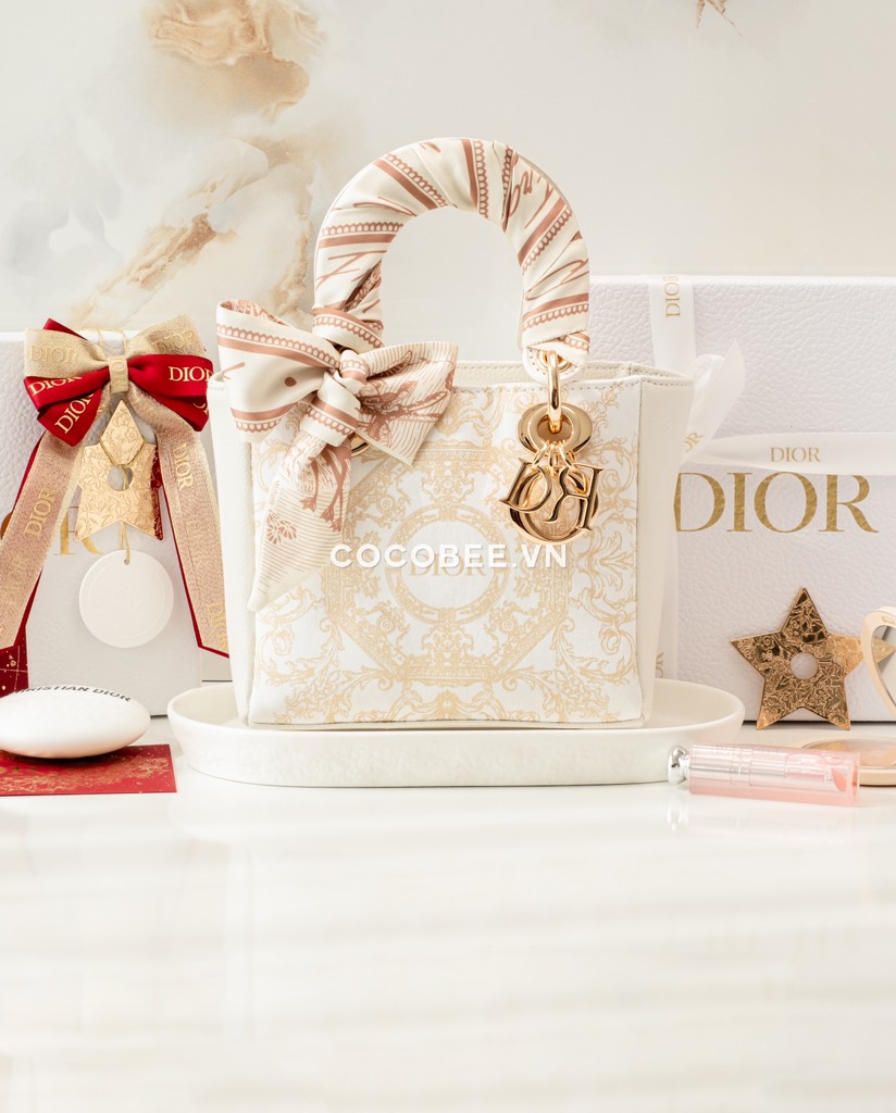 Túi Custom DIOR Kèm Hộp, Túi Hãng (Custom Túi Vải Chính hãng Holiday)