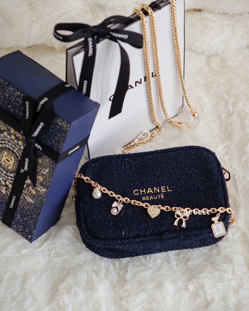 Túi Gift CHANEL Tweed Bản Giới Hạn  (Custom dây đeo & dây charm)