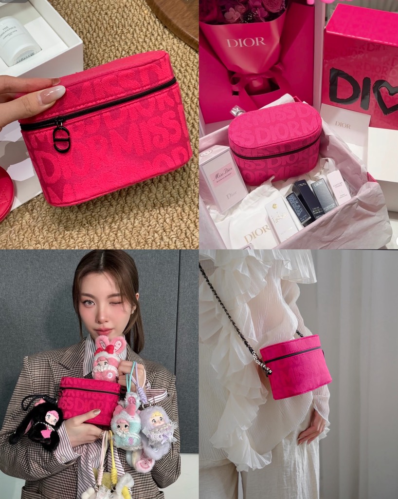 Túi Cốp Dior Hồng - Pink Clutch New 2025 (15x10x8.5cm)