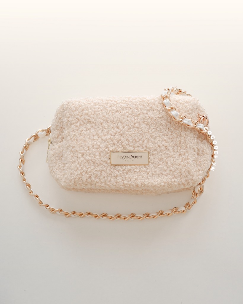 Túi Beige YSL Kèm Dây (13.5x8.5x6cm)