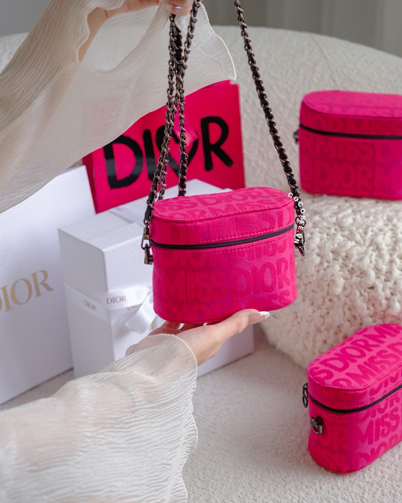 Túi Cốp Dior Hồng - Pink Clutch New 2025 (15x10x8.5cm)