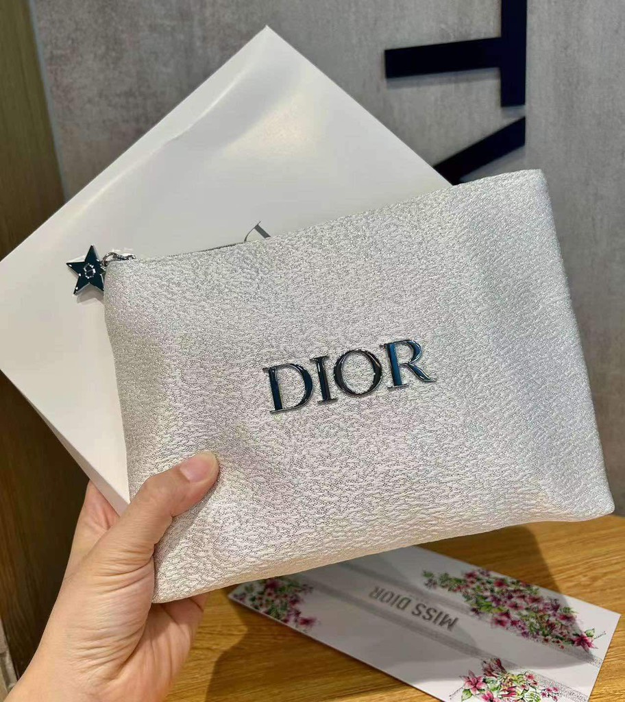 Túi Custom DIOR Trắng Tròn - Tặng kèm Hộp, Túi Hãng (19x17.5x7cm)