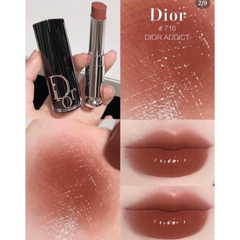 Son Dưỡng Dior Addict Lacquer Stick 620 Poisonous  Màu Cam Nâu Nude   KYOVN