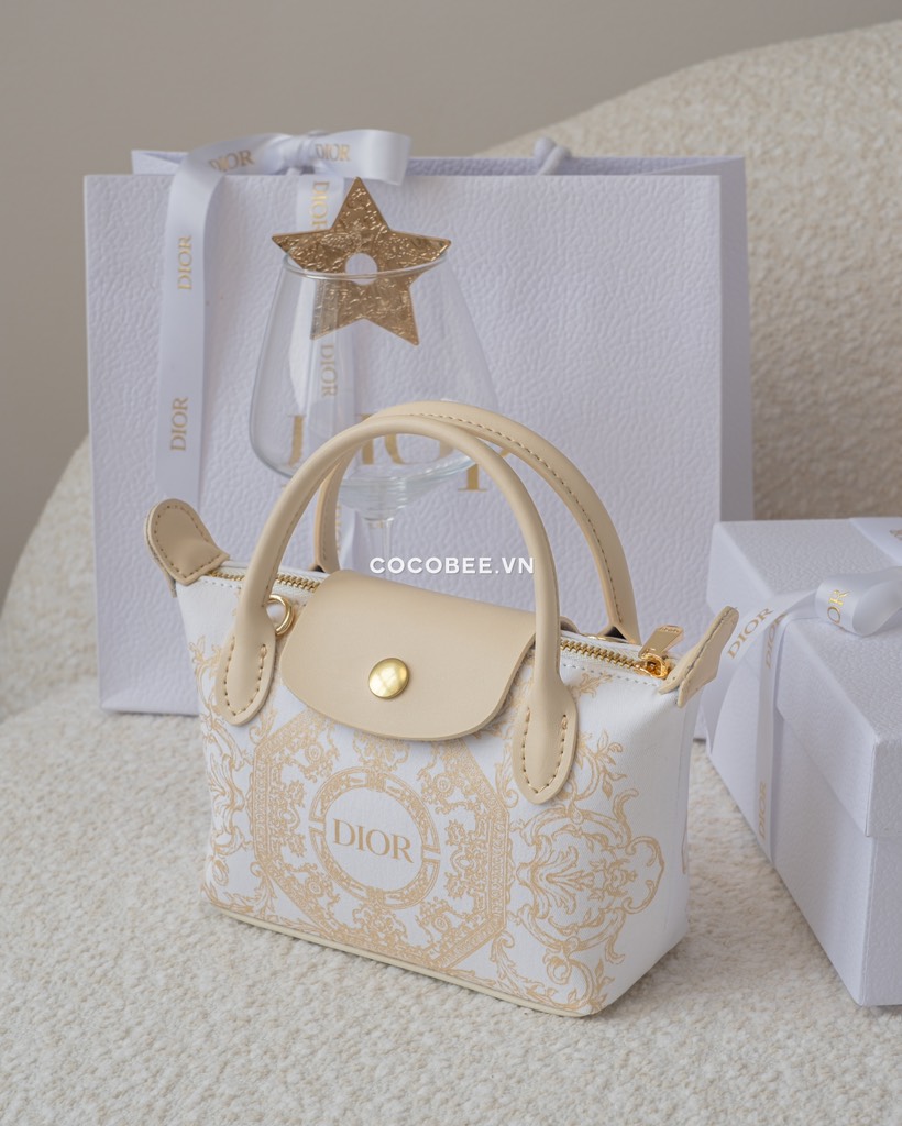 Túi Custom DIOR Kèm Hộp, Túi Hãng (Custom Túi Vải Chính hãng Holiday)
