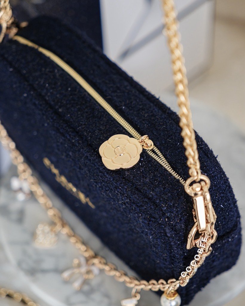 Túi Gift CHANEL Tweed Bản Giới Hạn  (Custom dây đeo & dây charm)