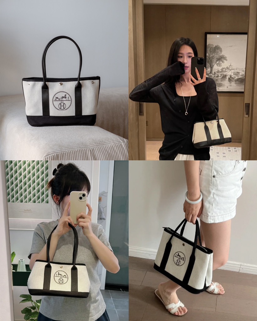 Túi Custom HERMES Garden Party Bag (28x17x11cm)