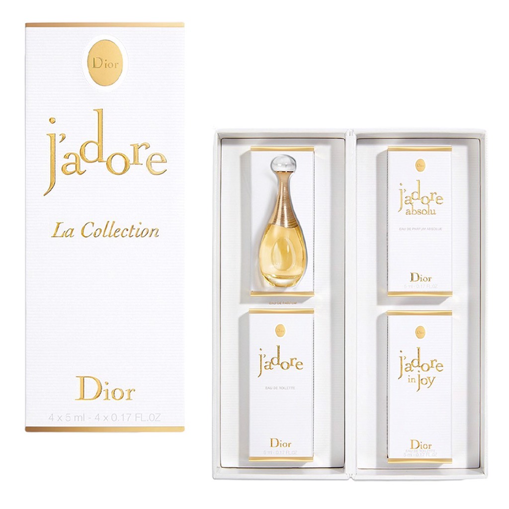 Set Nước Hoa Mini DIOR J’adore La Collection 4x5ml (Tặng túi giấy hãng)