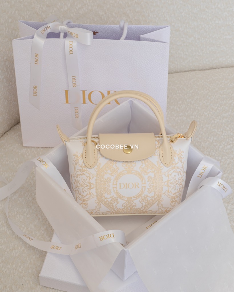 Túi Custom DIOR Kèm Hộp, Túi Hãng (Custom Túi Vải Chính hãng Holiday)