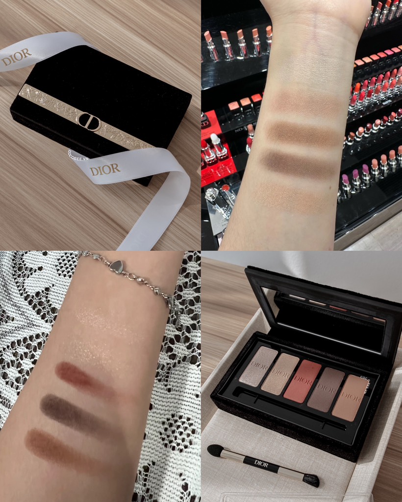 Phấn Mắt 5 Ô DIOR (Unbox Tặng túi giấy nhỏ Dior) - Ecrin Couture Iconic Eye Makeup