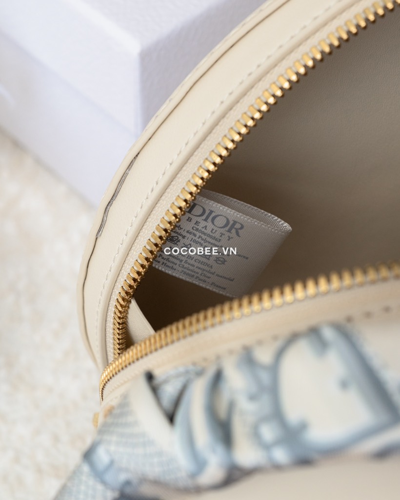Túi Custom DIOR Trắng Tròn - Tặng kèm Hộp, Túi Hãng (19x17.5x7cm)