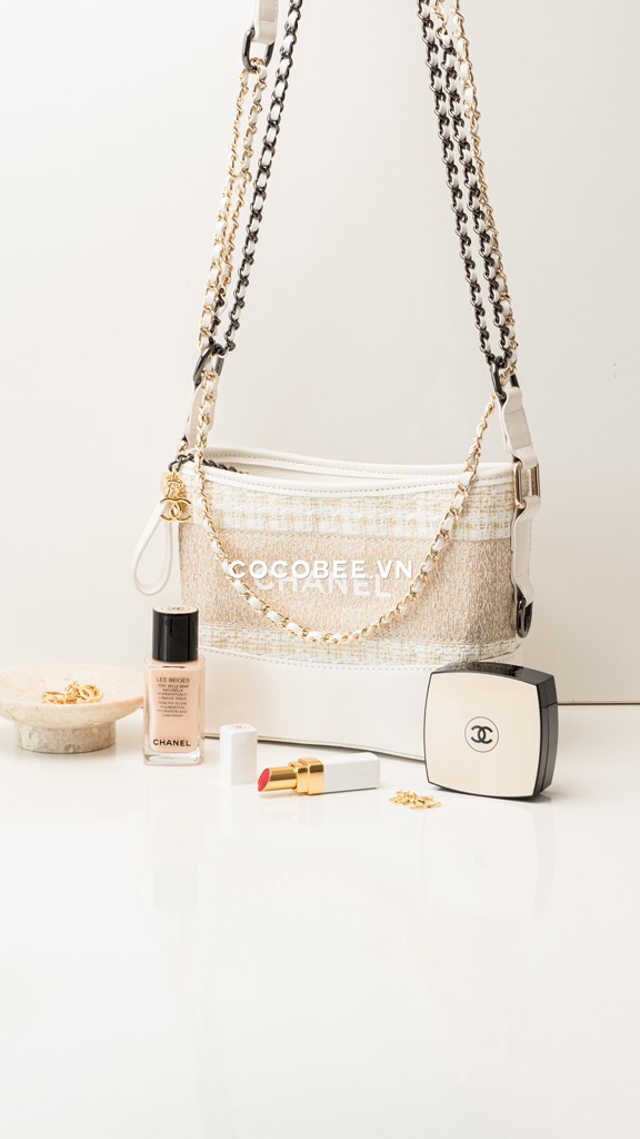 Túi Da Thật - Custom CHANEL từ Ruy Băng Tweed (21x17x8cm kèm Box Hãng)