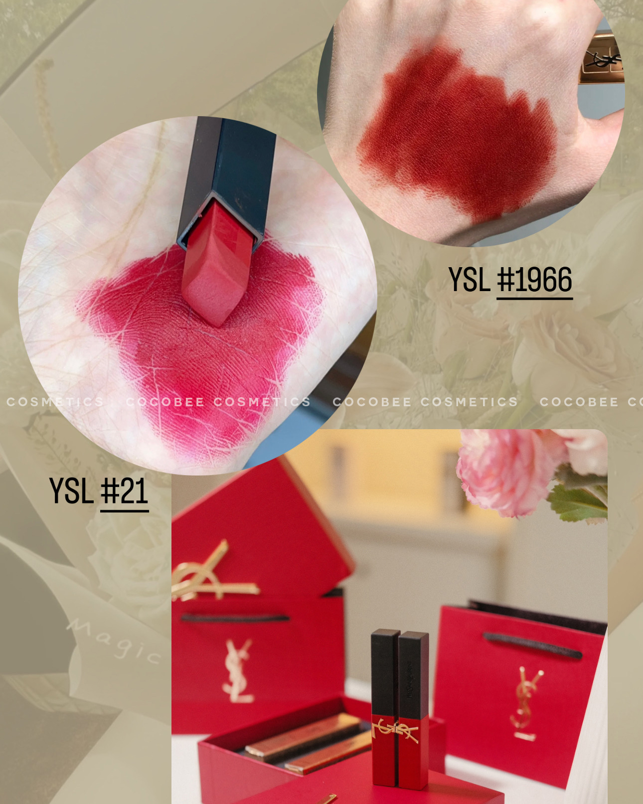 Gift Set YSL hai son YSL Slim phiên bản giới hạn (màu #1966 & #21)