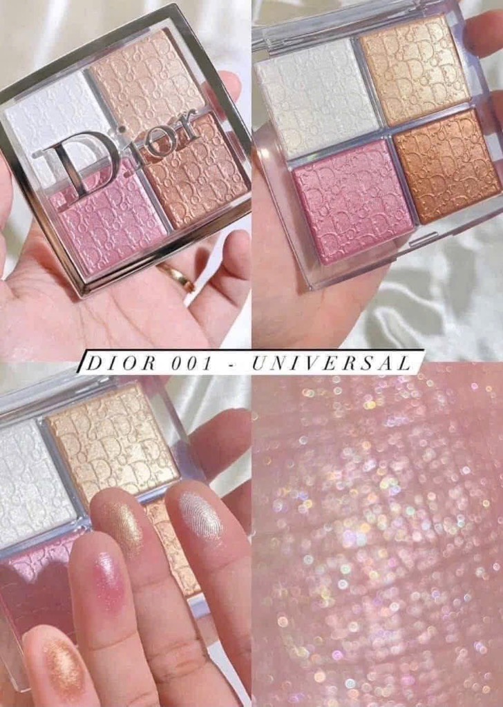 Bảng Phấn Bắt Sáng Highlight 4 Ô DIOR Backstage Glow Face Palette (Unbox, Tặng túi & Box đỏ Dior)