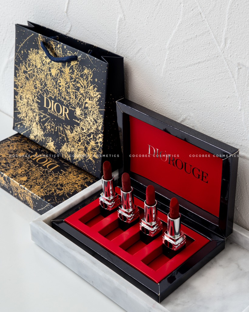Set Son DIOR Minaudiere Minisize 2023 (4 Son Bản Limited)