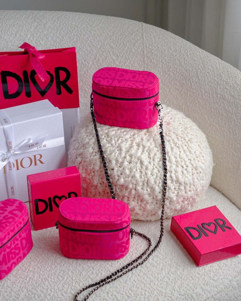 Túi Cốp Dior Hồng - Pink Clutch New 2025 (15x10x8.5cm)