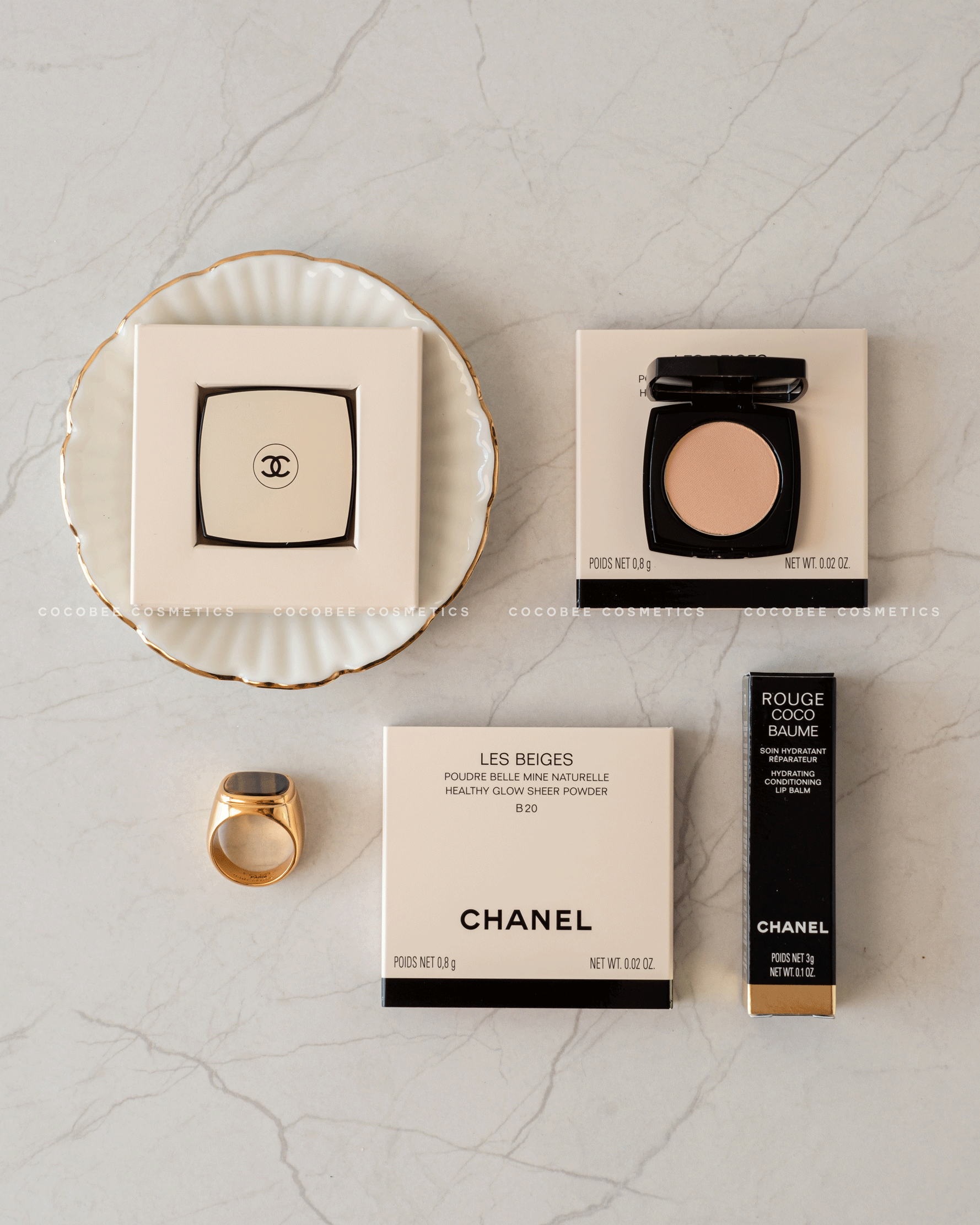 Phấn Phủ CHANEL Les Beiges Poudre Belle Mine Naturelle Healthy Glow Sheer Powder Minisize 0.8g