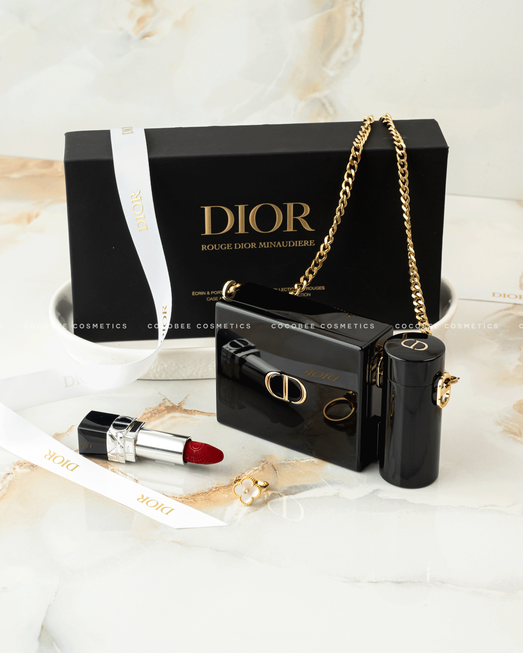 Dior lipstick set with clutch sale