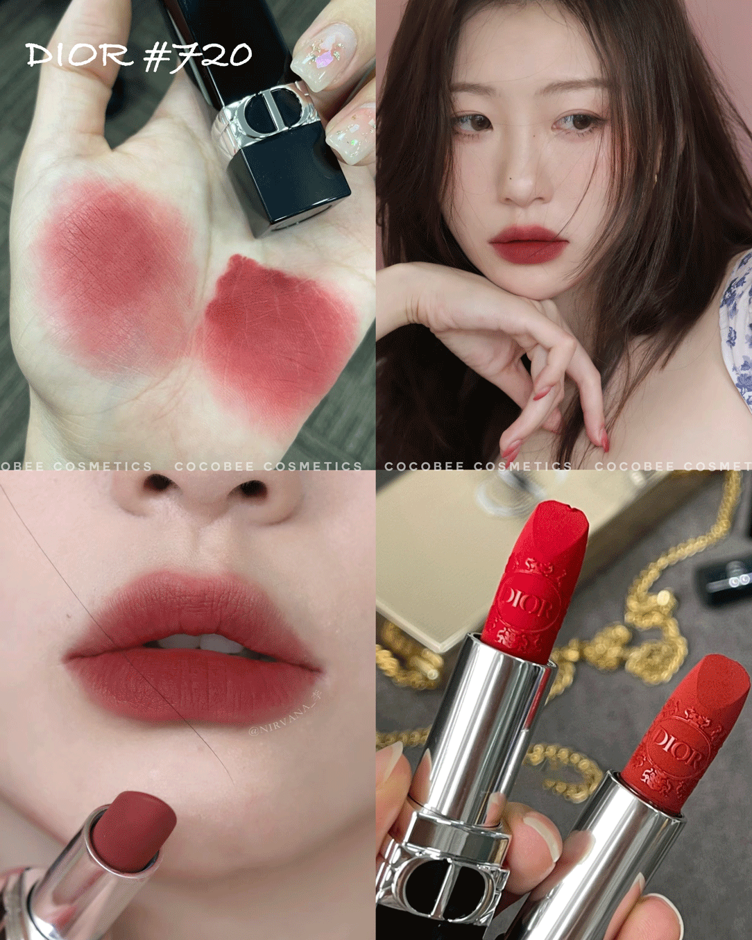 Son Rouge DIOR Velvet Bản Giáng Sinh Giới Hạn 2023 - 2024