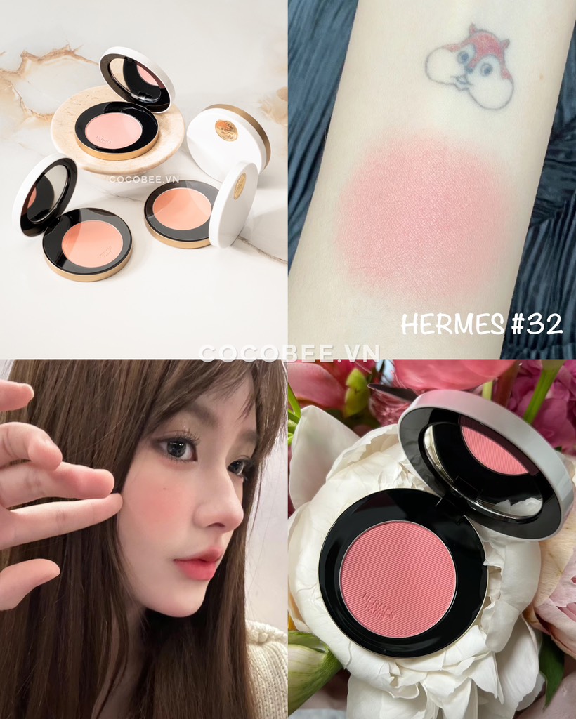 Phấn Má Hồng Rose HERMES Silky Blush Powder