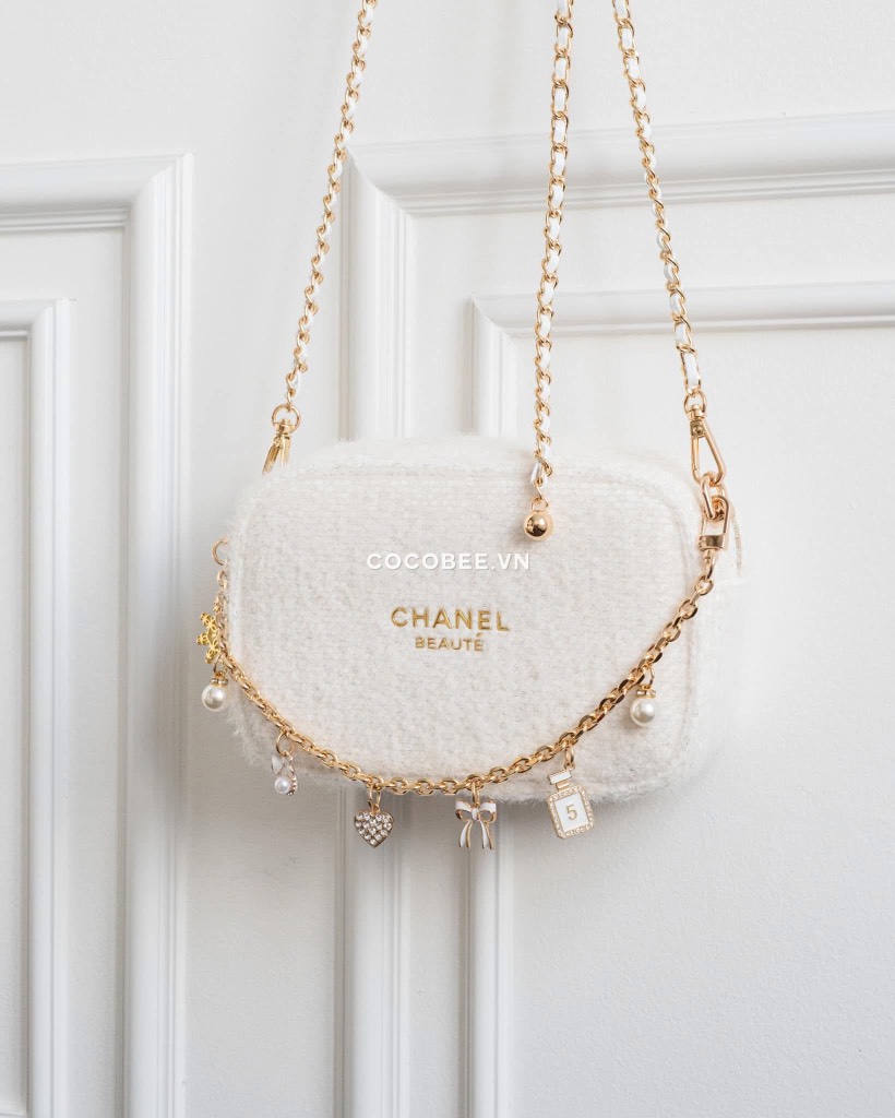 Túi Gift CHANEL Tweed Bản Giới Hạn  (Custom dây đeo & dây charm)