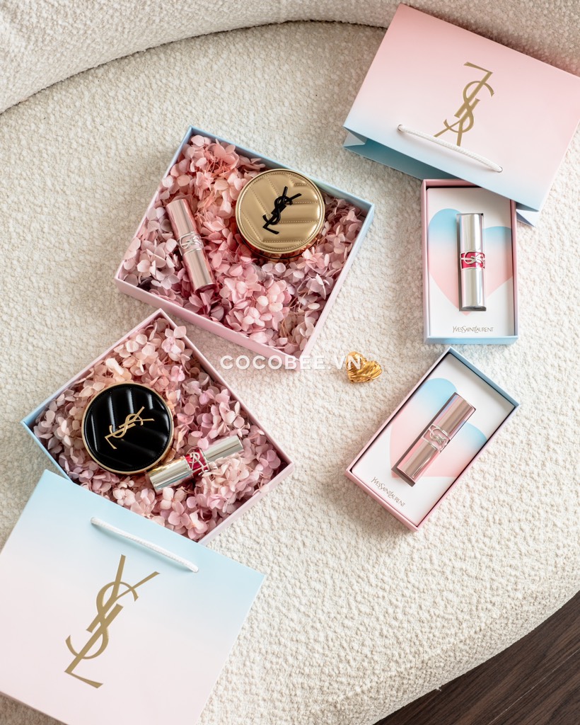 Phấn Nước Cushion YSL Vỏ Da Đen - Le Cushion Encre De Peau Luminous Matte Cushion Foundation