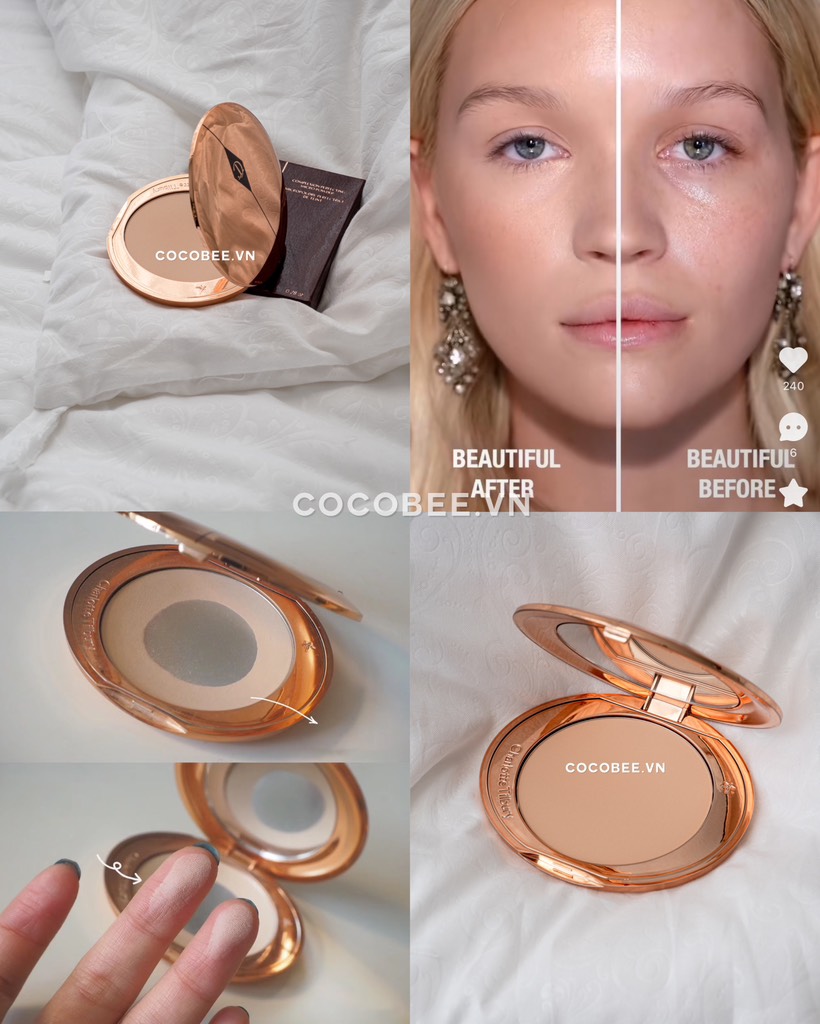 Phấn Phủ Nén CHARLOTTE TILBURY Airbrush Flawless Finish Setting Powder