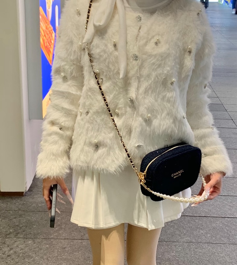 Túi Gift CHANEL Tweed Bản Giới Hạn  (Custom dây đeo & dây charm)