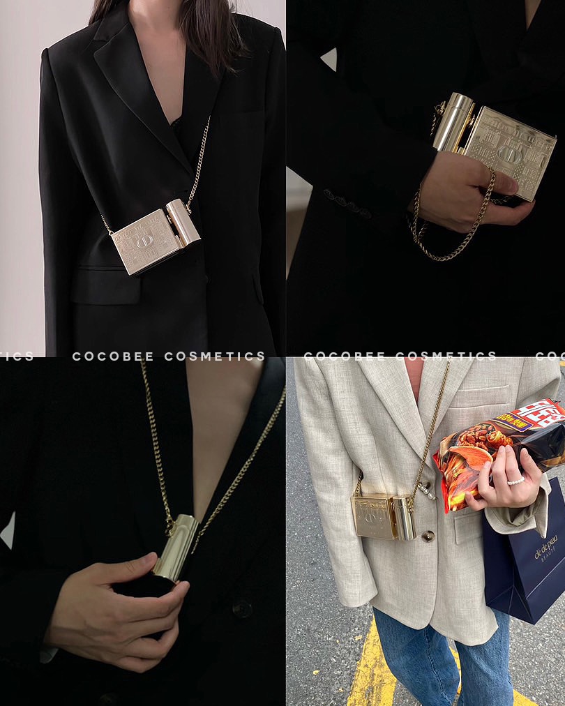 Clutch Set Rouge DIOR Minaudiere The Atelier Of Dreams Limited Edition (Gift Bản Vàng) (10x8x3.5cm)