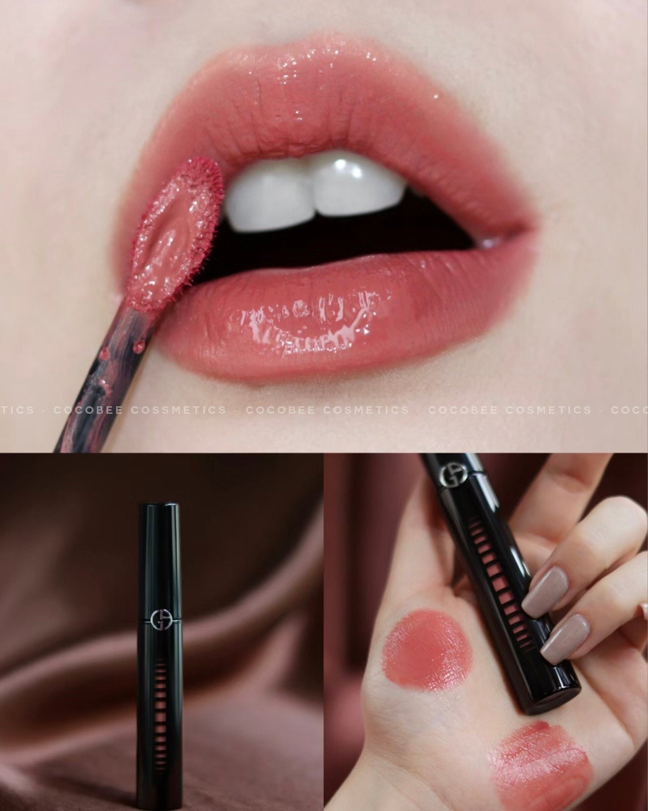 Son Kem GIORGIO ARMANI #101 Ecstasy Mirror Elevated Shine & Colour Lip Lacquer