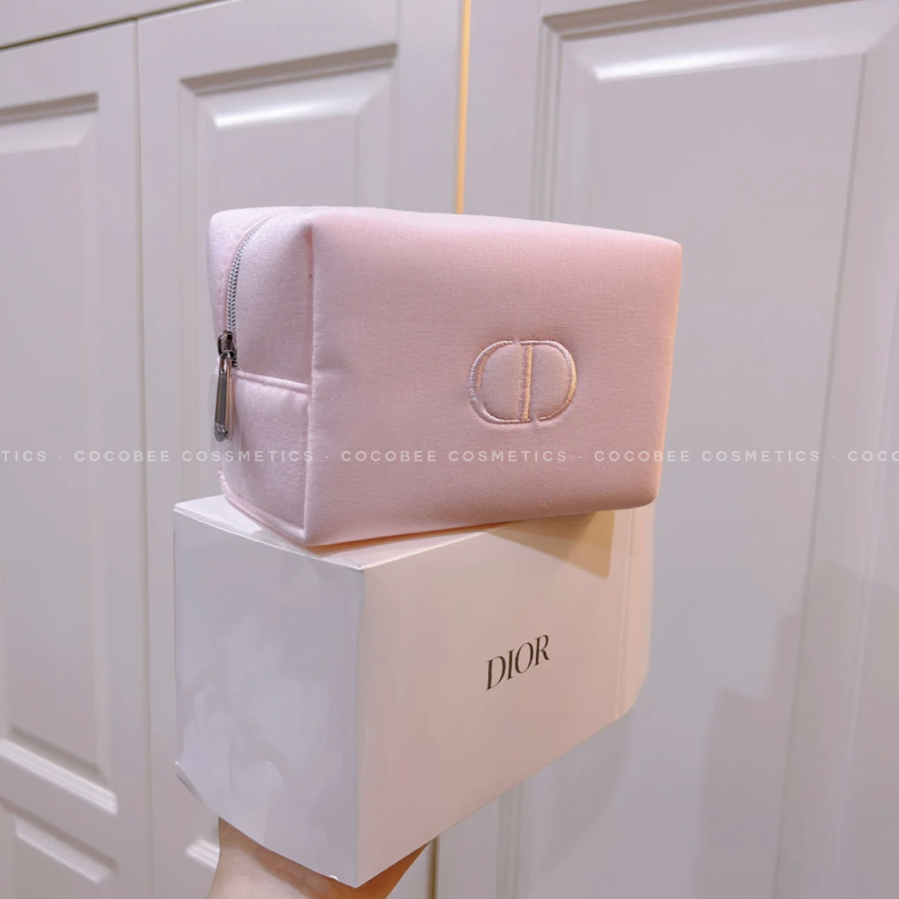 Túi Hồng Đựng Mỹ Phẩm DIOR Chính Hãng  Cocobee