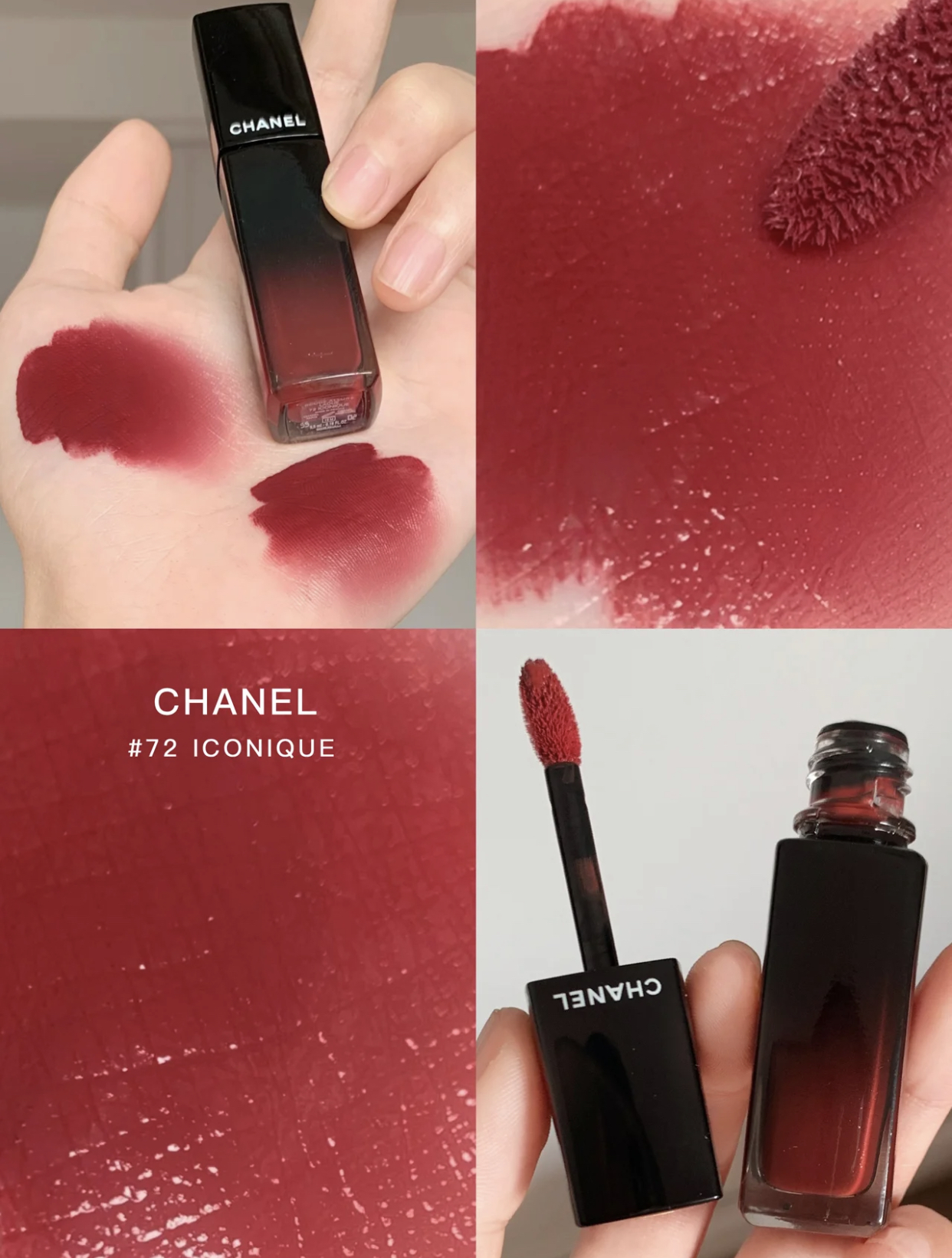 Son kem Chanel 66 Permanent Rouge Allure Laque màu hồng đậu đỏ
