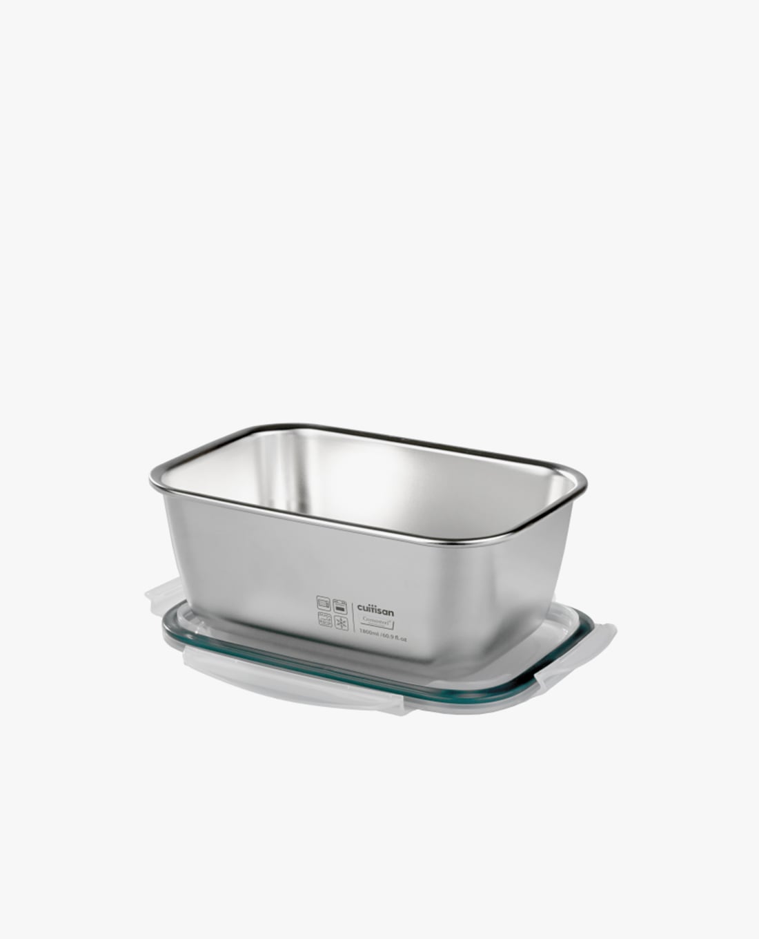 Hộp đựng thực phẩm inox chữ nhật Cuitisan Simple EC7-PS08 1800ml