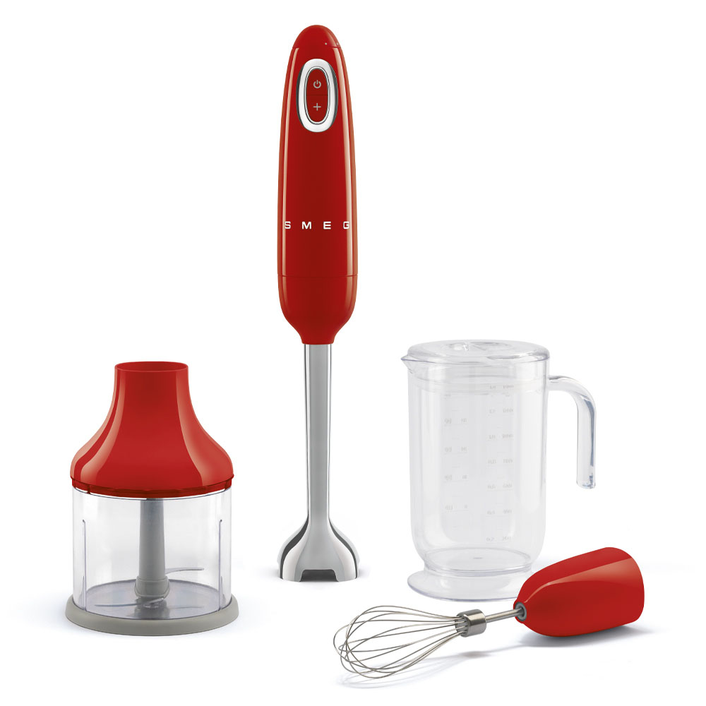 Bộ máy xay cầm tay Smeg HBF03RDEU màu đỏ