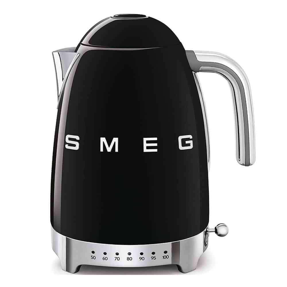 Ấm siêu tốc SMEG KLF04BLEU Màu đen - có điều chỉnh Nhiệt độ