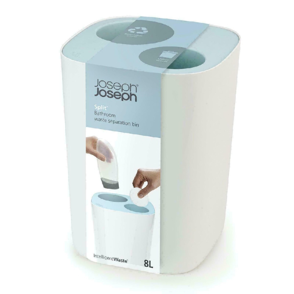 Thùng rác Joseph Joseph Split™ 70505 8L màu ​​xanh nhạt