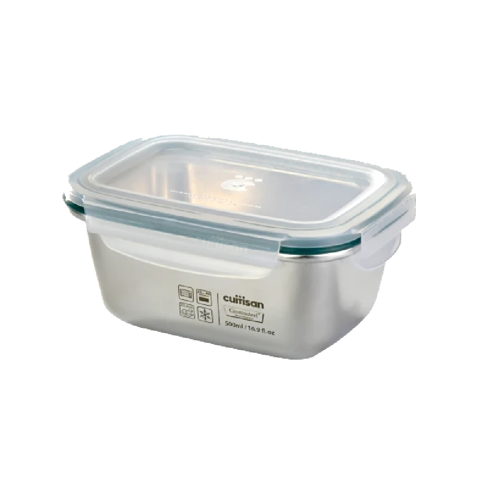 Hộp đựng thực phẩm inox chữ nhật Cuitisan Simple EC7-PS04 500ml