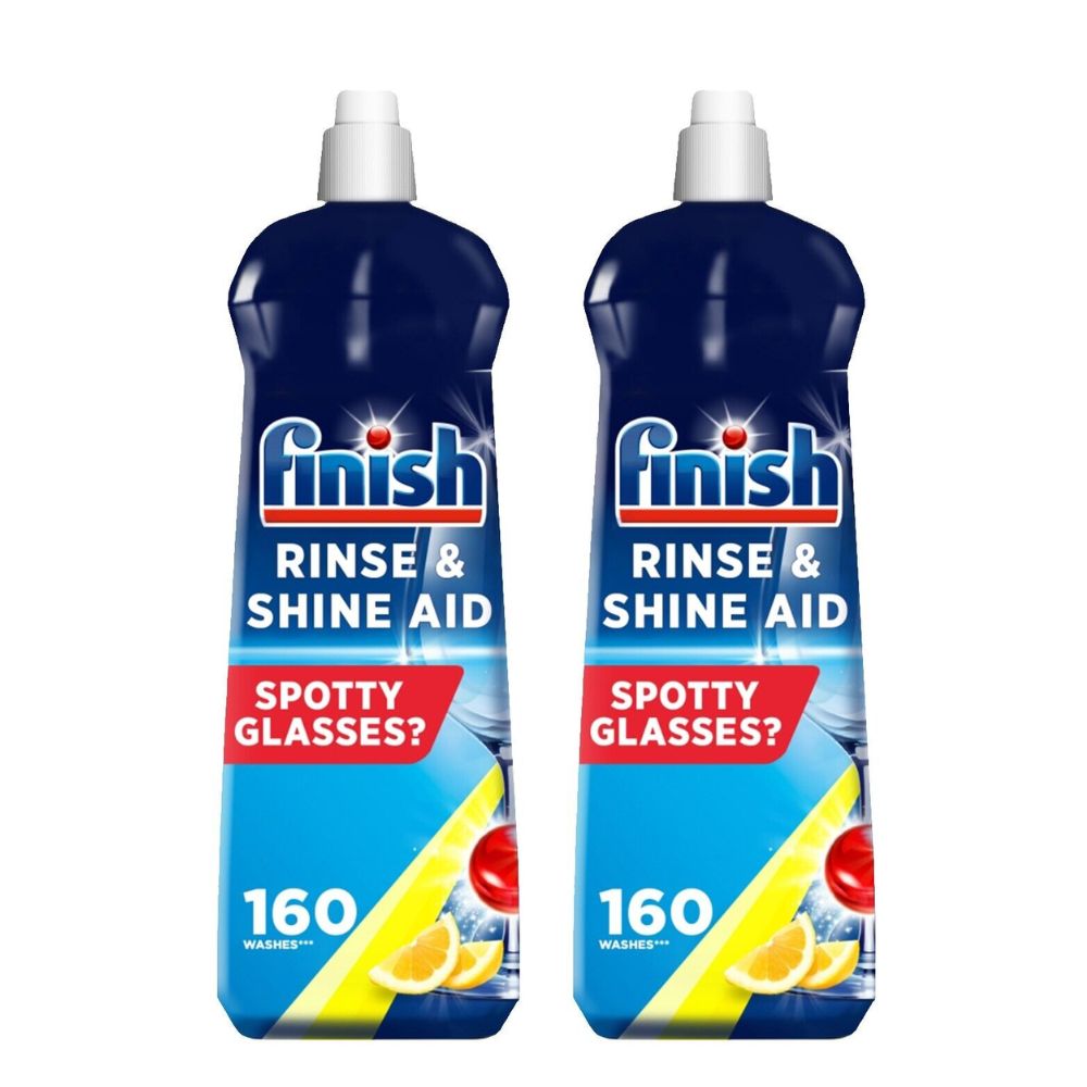 Nước làm bóng bát đĩa Finish Rinse & Shine Aid Spotty Glasses 800ml (thùng 12 chai)