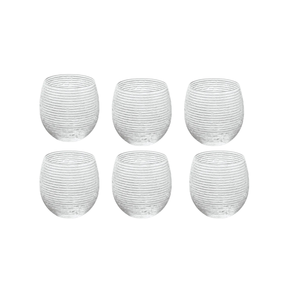 Set 6 cốc IVV Bicchieri Acqua Multicolor màu trắng