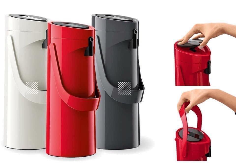 Phích giữ nhiệt Emsa Ponza 1,9 L màu đỏ