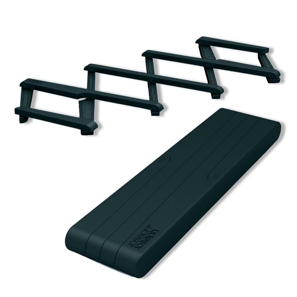 Giá lót nồi có thể điều chỉnh thu gọn, mở rộng thông minh Joseph Joseph 70033 Stretch™ - Ausziehbarer hitzebeständiger Untersetzer - Schwarz VE 4