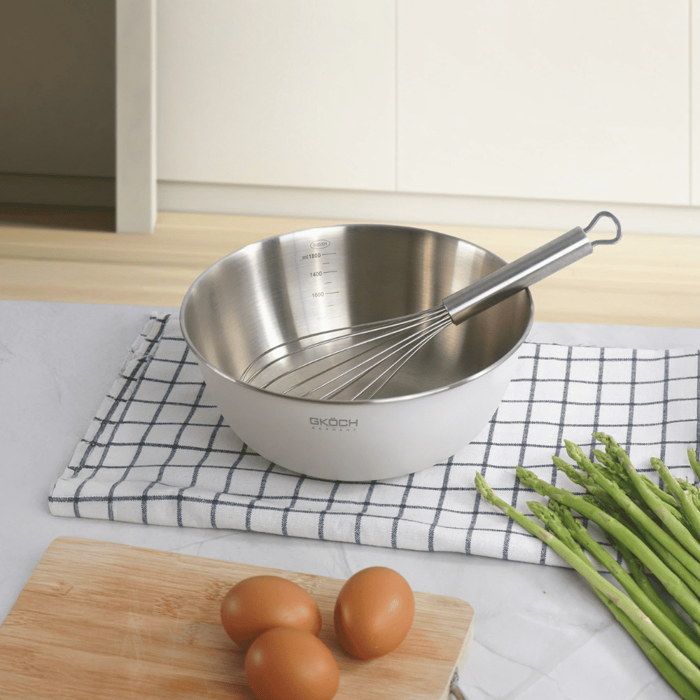 Set 3 âu trộn inox GKÖCH MYTY0810 (KT 22cm, 25cm và 28cm)