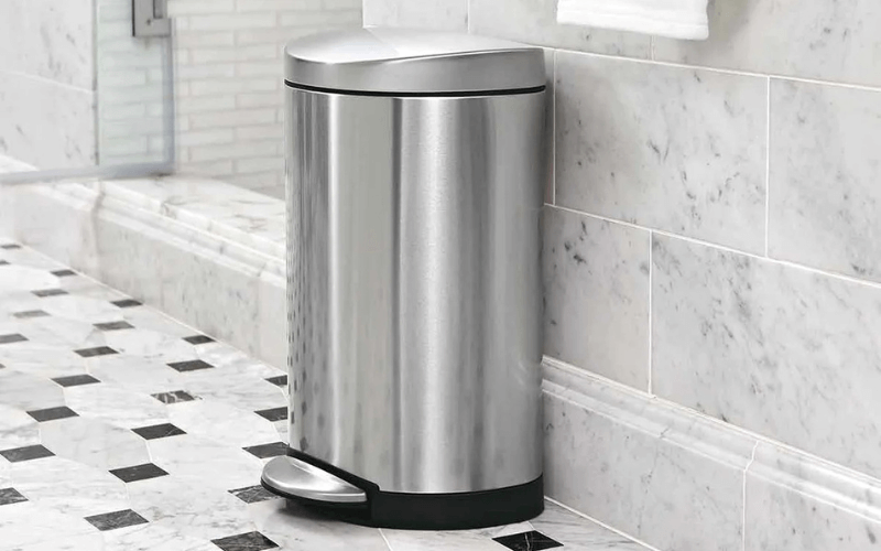 Thùng rác đạp chân Simplehuman CW1833 10L màu inox