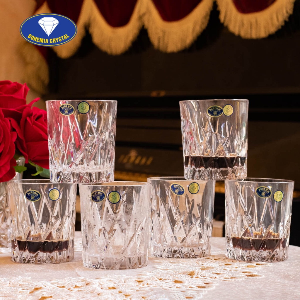 Bohemia - Bộ cốc pha lê Wicker 320ml