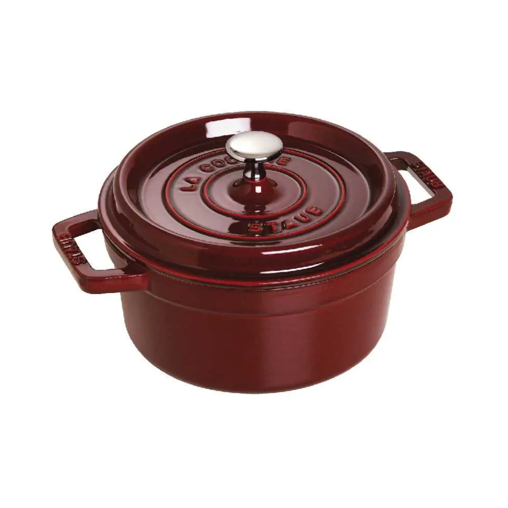 Staub - Nồi tròn màu đỏ lựu - 22cm (2.6L) - 1102287