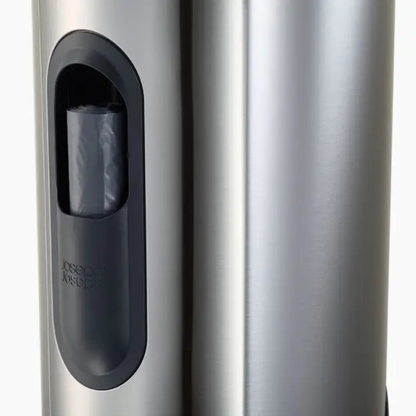 Thùng rác đạp chân Joseph Joseph Arc™ 30L Easy-push Pedal Bin 30150 màu bạc