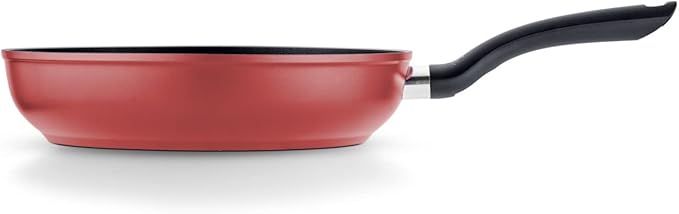 Set 2 chảo chống dính FISSLER Cenit 24 + 28cm màu đỏ made in Italya